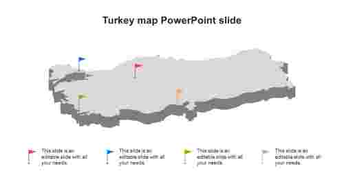 Turkey map PowerPoint slide